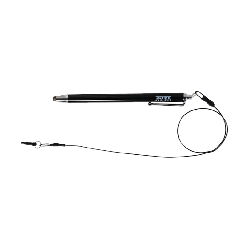 Port Designs Metallic Tip Stylus With 40CM Cable Black