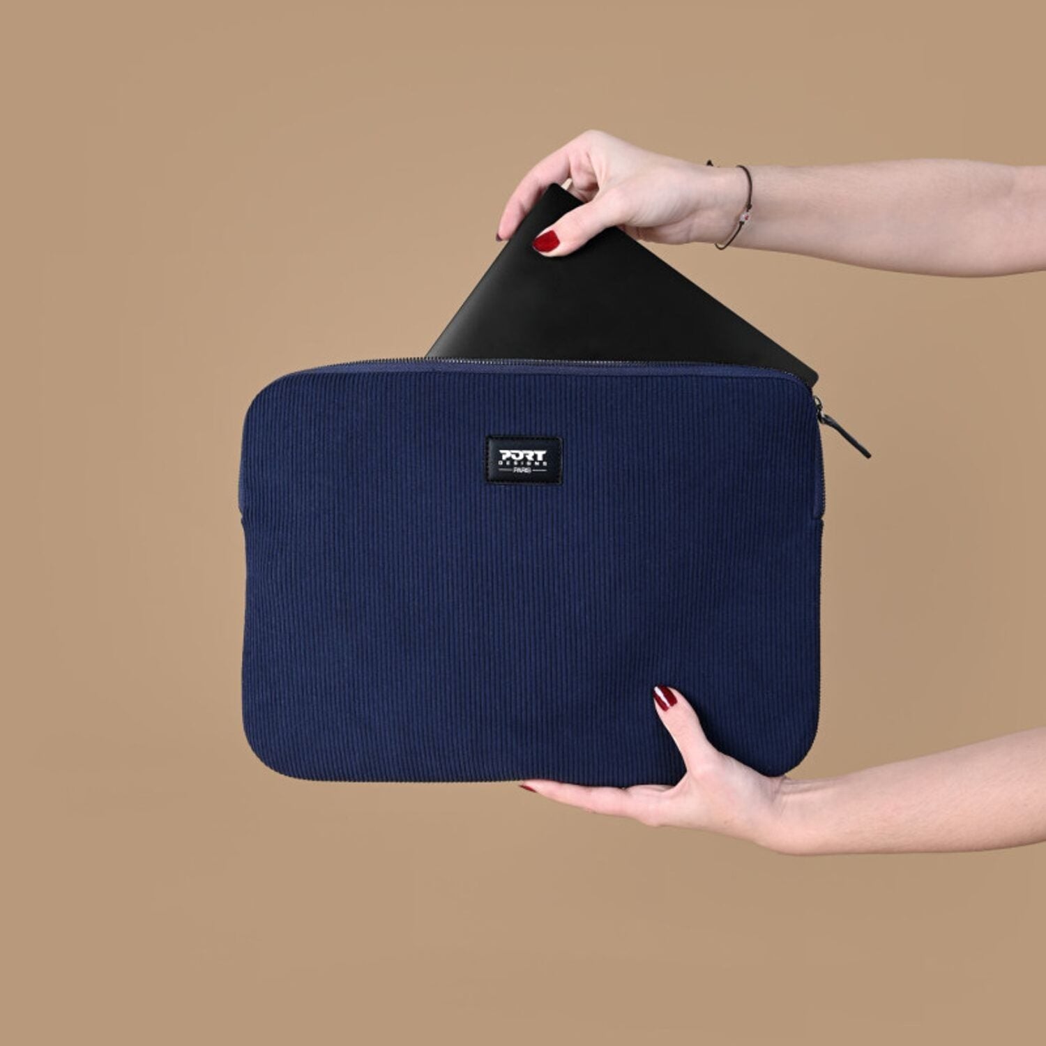 Port Milano II Eco Laptop Sleeve 16" Navy Blue image 4