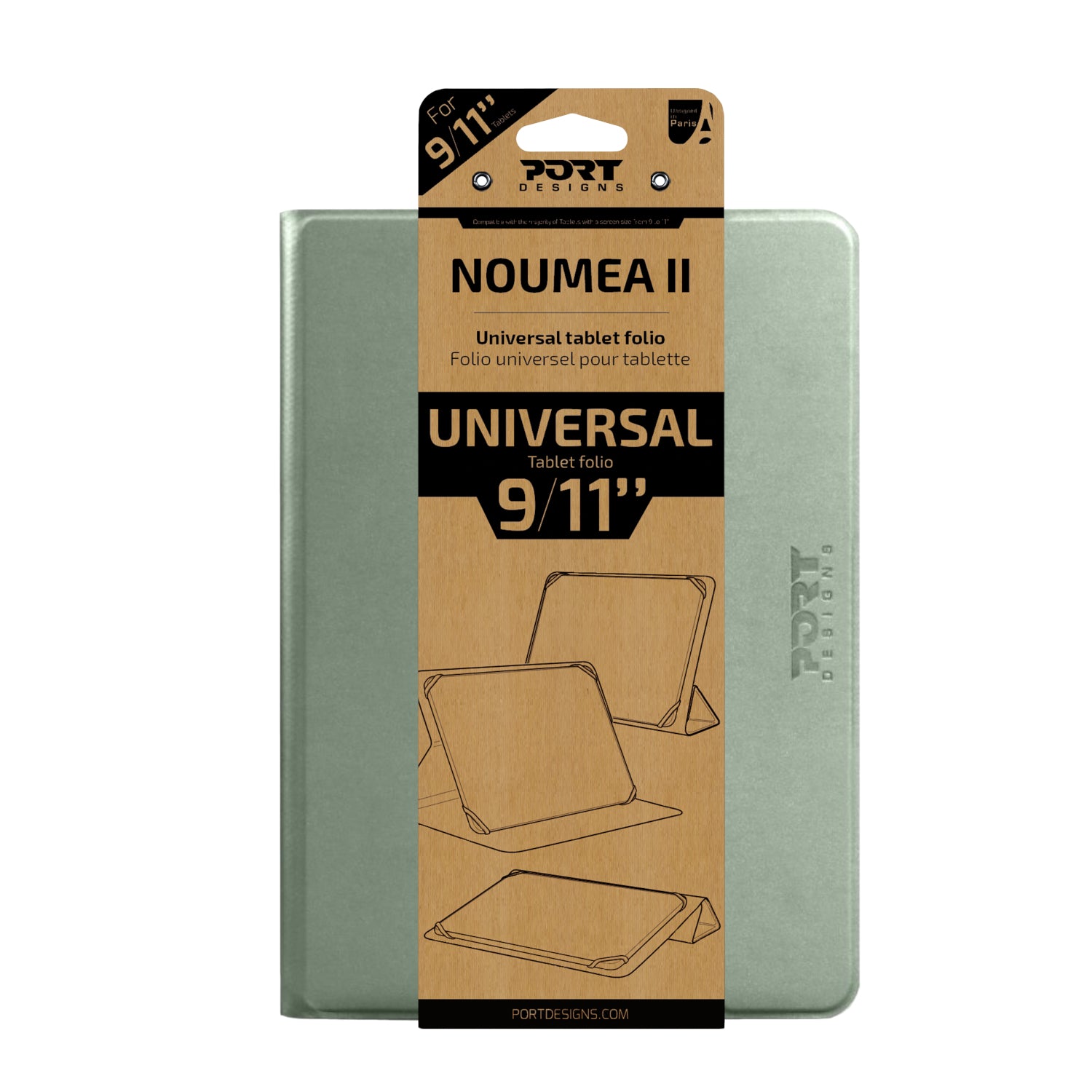 Port Designs Noumea II Universal 9/11" Tablet Folio – Green image 2