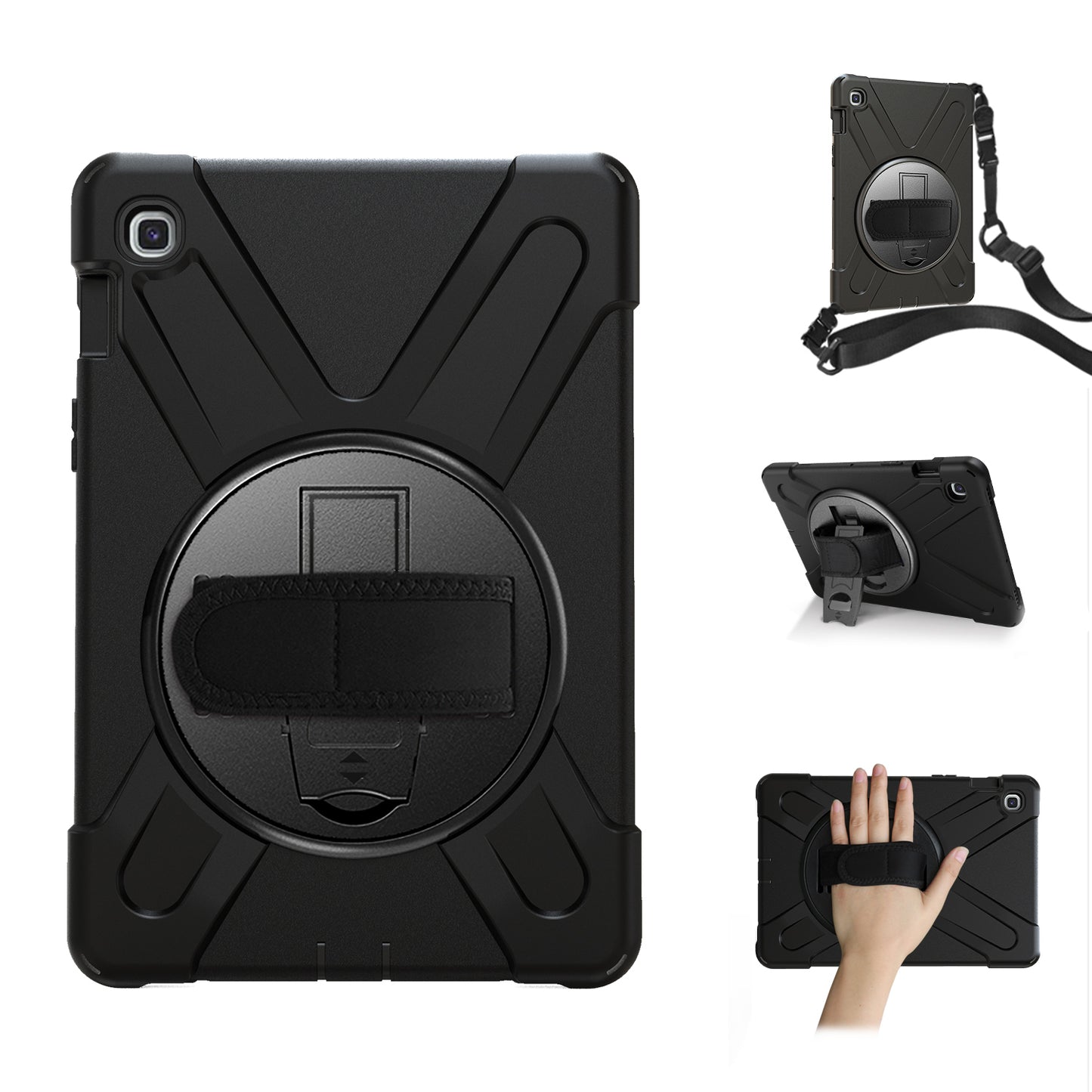Port Designs Pro Shock 360 Rugged Protective And Rotative Folio For Samsung Galaxy Tab A9+ Black image 2
