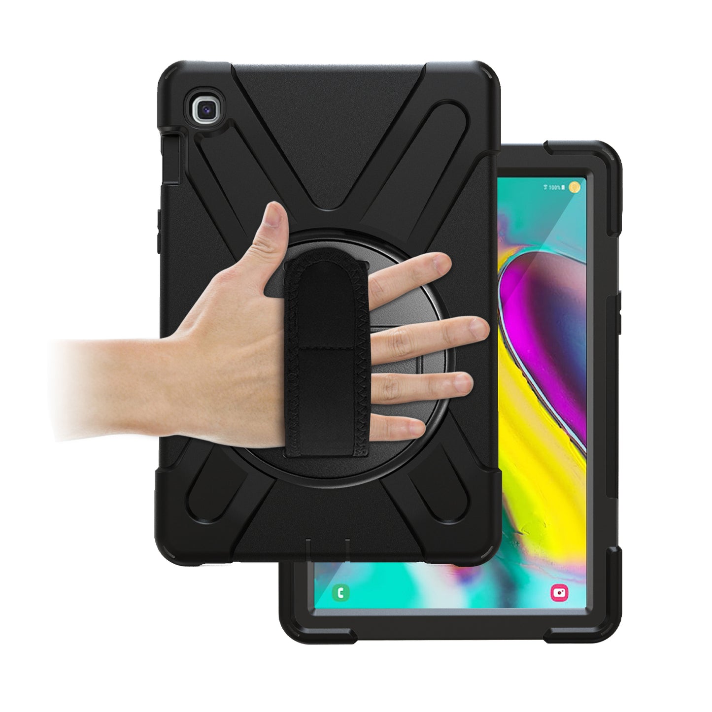 Port Designs Pro Shock 360 Rugged Protective And Rotative Folio For Samsung Galaxy Tab A9+ Black image 5
