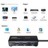 Ugreen USB Type-A Male To Ethernet Adapter With 3-PORT USB Hub – Black image 5