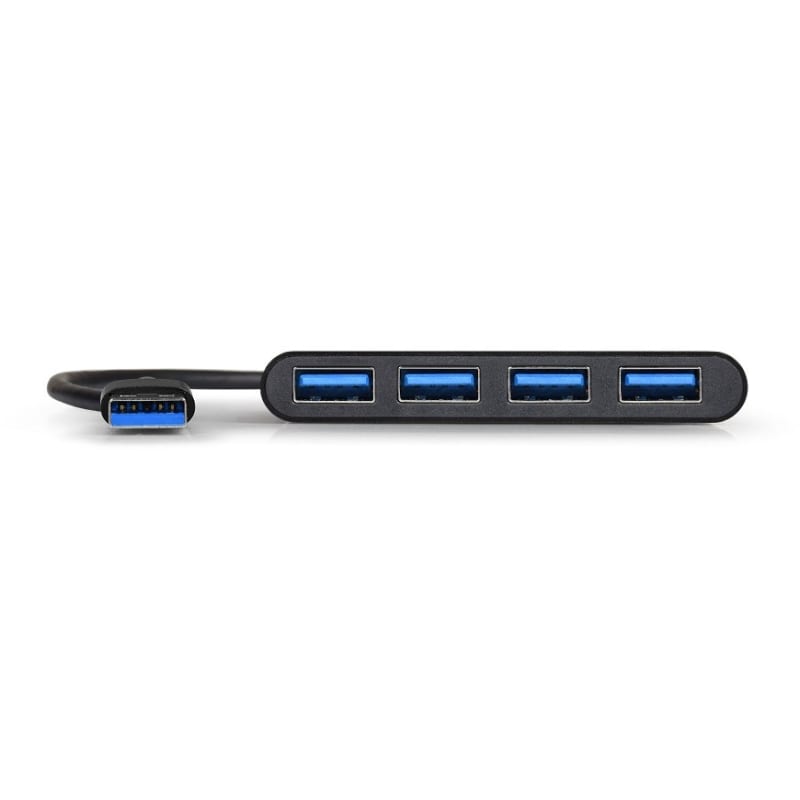 Port USB3.0 To 4 X USB3.0 5GBPS 4 Port Hub Black image 3