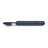 Port USB3.0 To 4 X USB3.0 5GBPS 4 Port Hub Black image 3