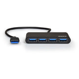 Port USB3.0 To 4 X USB3.0 5GBPS 4 Port Hub Black image 4