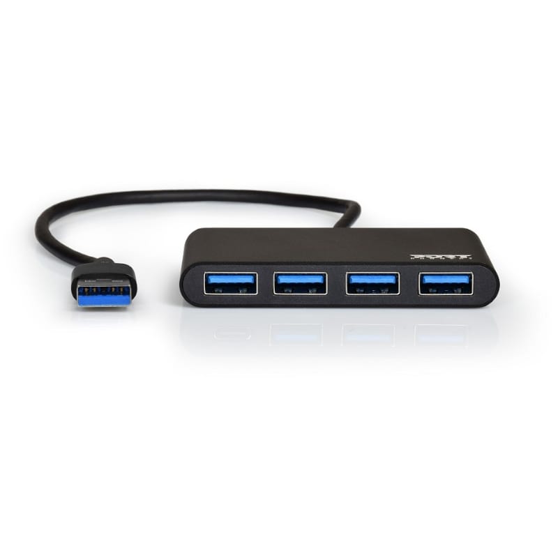 Port USB3.0 To 4 X USB3.0 5GBPS 4 Port Hub Black image 4