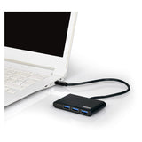 Port USB Type-C To 3 X USB3.0 And 1 X Type-C Pd 30CM 4 Port Hub Black image 4