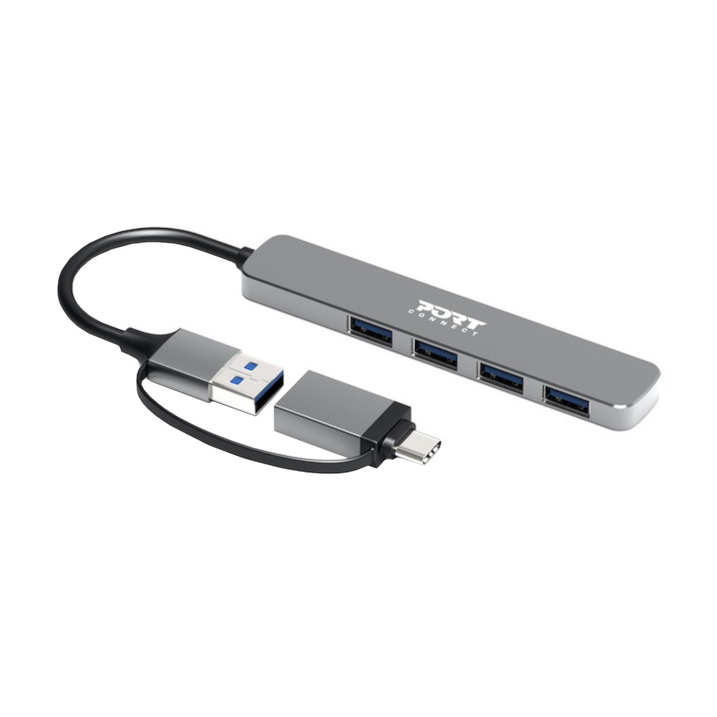 Port Connect USB Type-C To 4-PORT Usb-A 3.0 Hub image 3