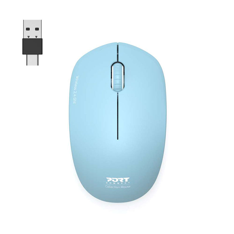 Port Connect Mouse Collection II Wireless Azur