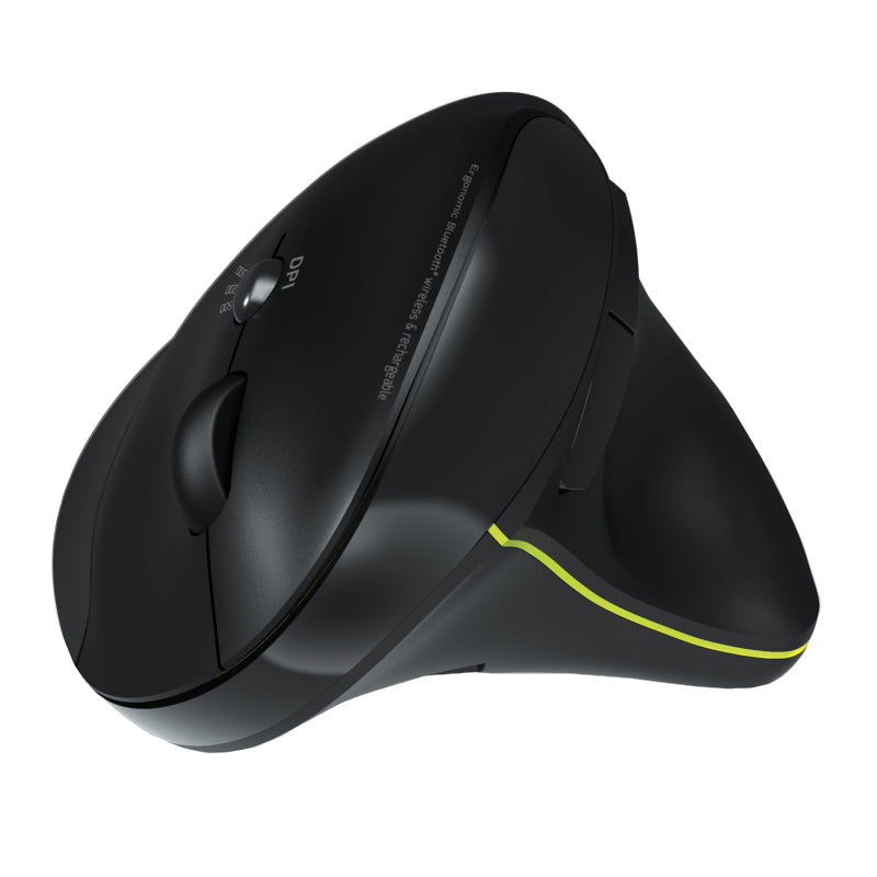 Port Connect Wireless Rechargeable Ergonoc Mouse Bluetooth Black image 2