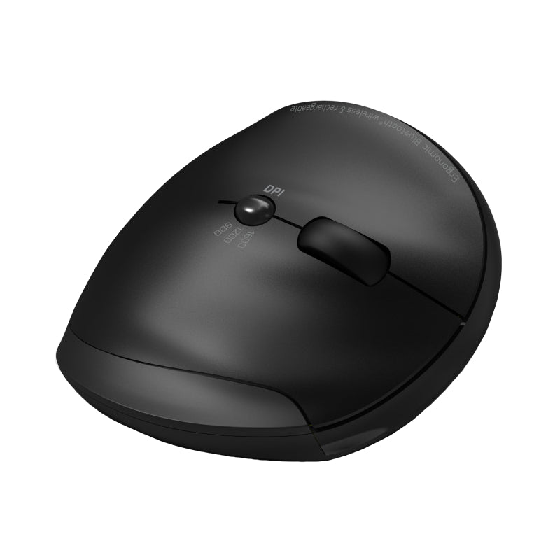Port Connect Wireless Rechargeable Ergonoc Mouse Bluetooth Black image 3