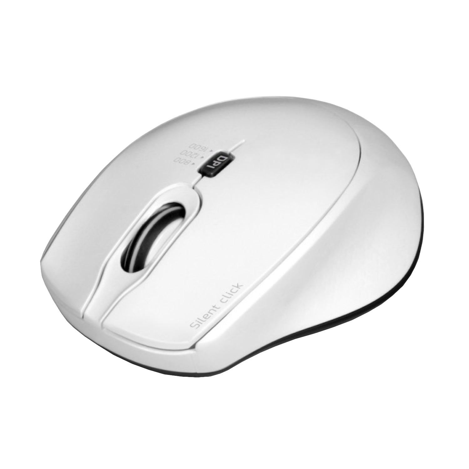 Port Connect Silent 1600DPI 3 Button Wireless Mouse White image 2