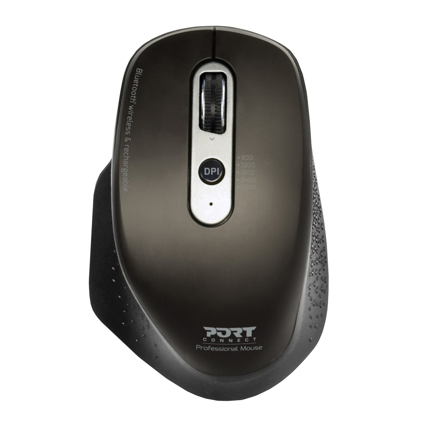Port Connect Bluetooth Wireless And Rechargeable Executive Mouse Black