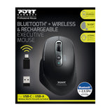 Port Connect Bluetooth Wireless And Rechargeable Executive Mouse Black image 4