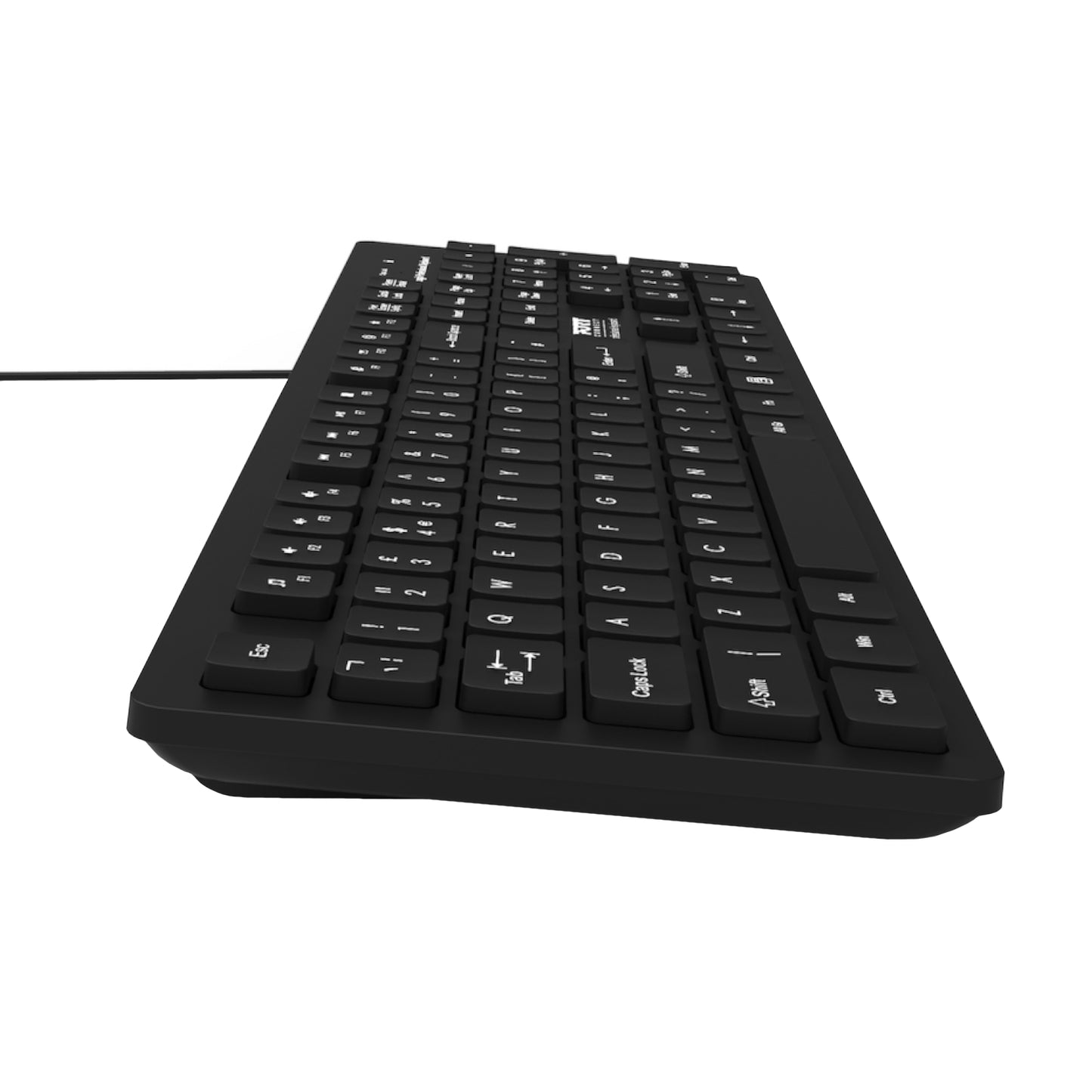 Port Connect Tough Office USB Keyboard Black image 3