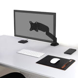 Port Monitor Arm Vesa Single Screen Black image 5