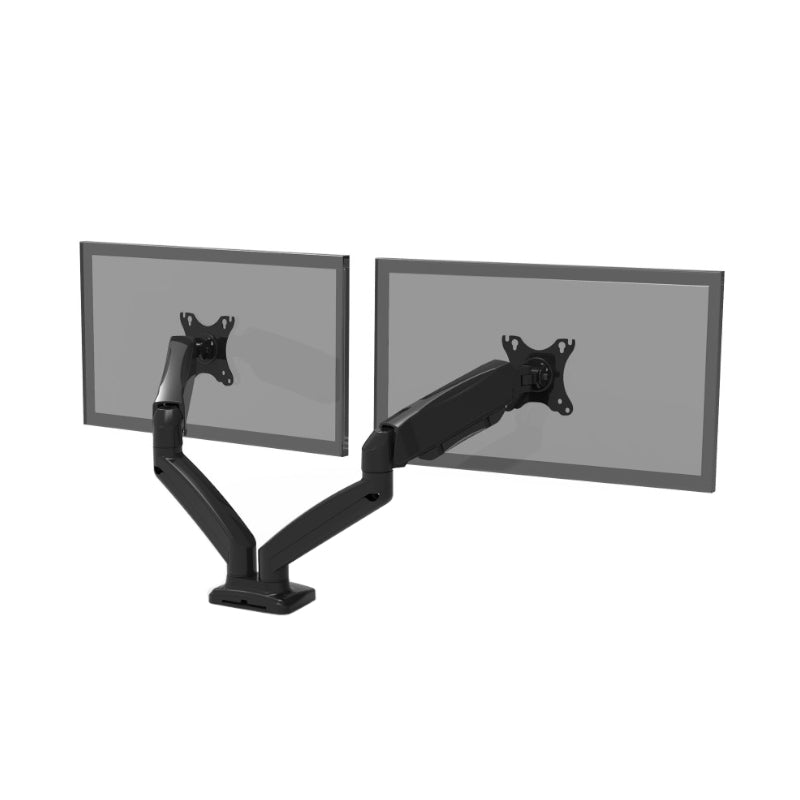 Port Monitor Arm Vesa Dual Screen Black image 3