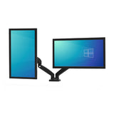 Port Monitor Arm Vesa Dual Screen Black image 4