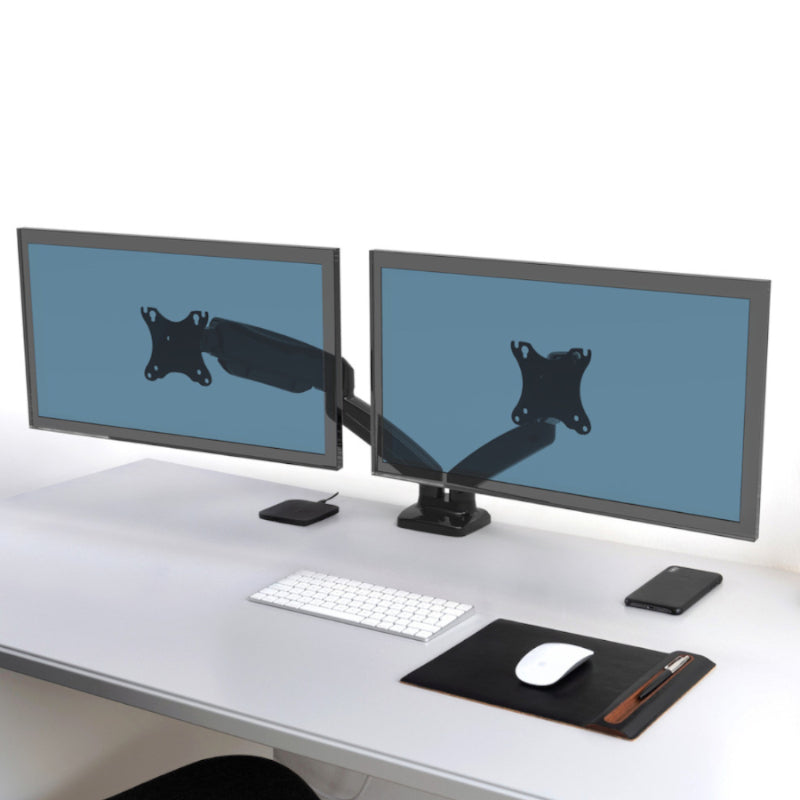 Port Monitor Arm Vesa Dual Screen Black image 5