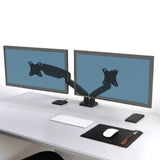 Port Monitor Arm Vesa Dual Screen Black image 5
