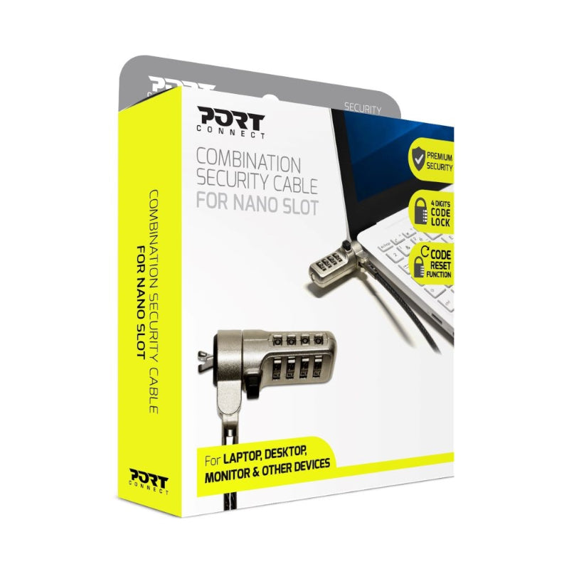 Port Connect Nano Slot Security Combination Cable image 4