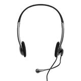 Port Stereo Headset With Mic With 1.2M CABLE|1 X 3.5MM|VOLUME Controller Black image 2