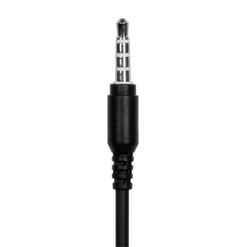 Port Stereo Headset With Mic With 1.2M CABLE|1 X 3.5MM|VOLUME Controller Black image 4