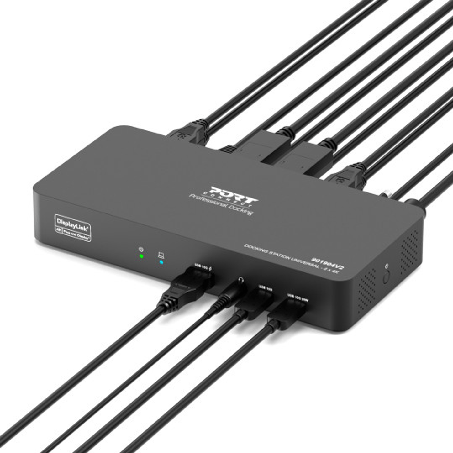 Port PORT2 X 4K USB-C Desktop Docking Station 11 Peripherals 96W image 3
