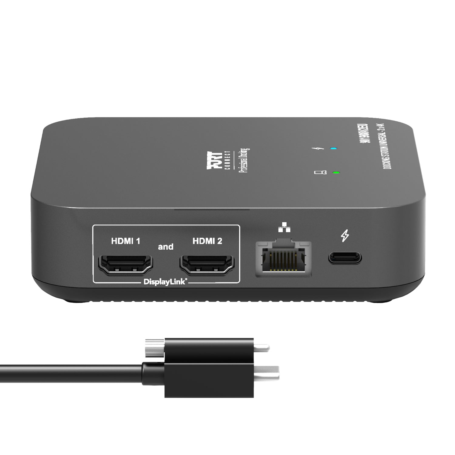 Port Connect Multi-Port USB Type-C 2X4K Office Docking Station image 3