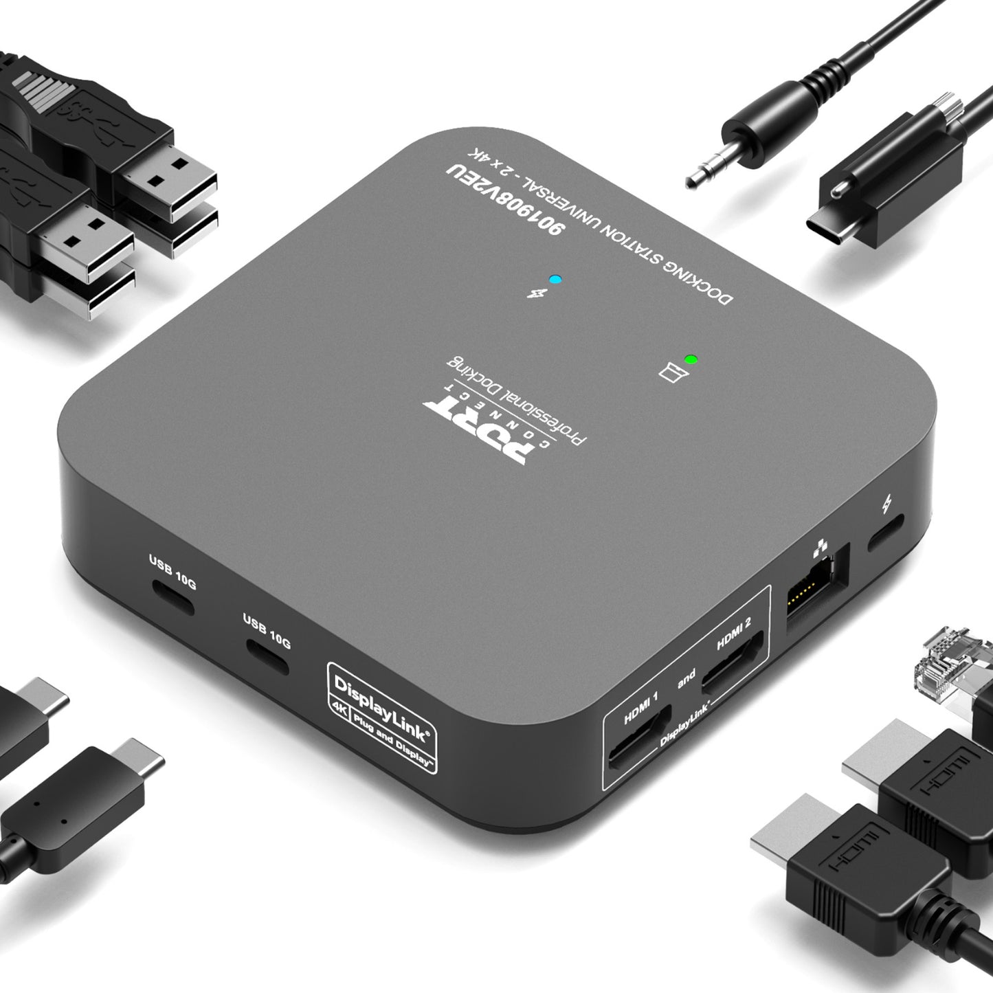 Port Connect Multi-Port USB Type-C 2X4K Office Docking Station image 4