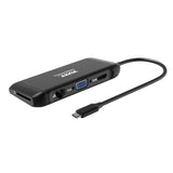 Port USB Type-C 4 X USB3.1|1 X Aux|micro+sd Card READER|1 X RJ45|1 X HDMI|1 X VGA|1 X Type-C Pd Dock 100W Black image 4