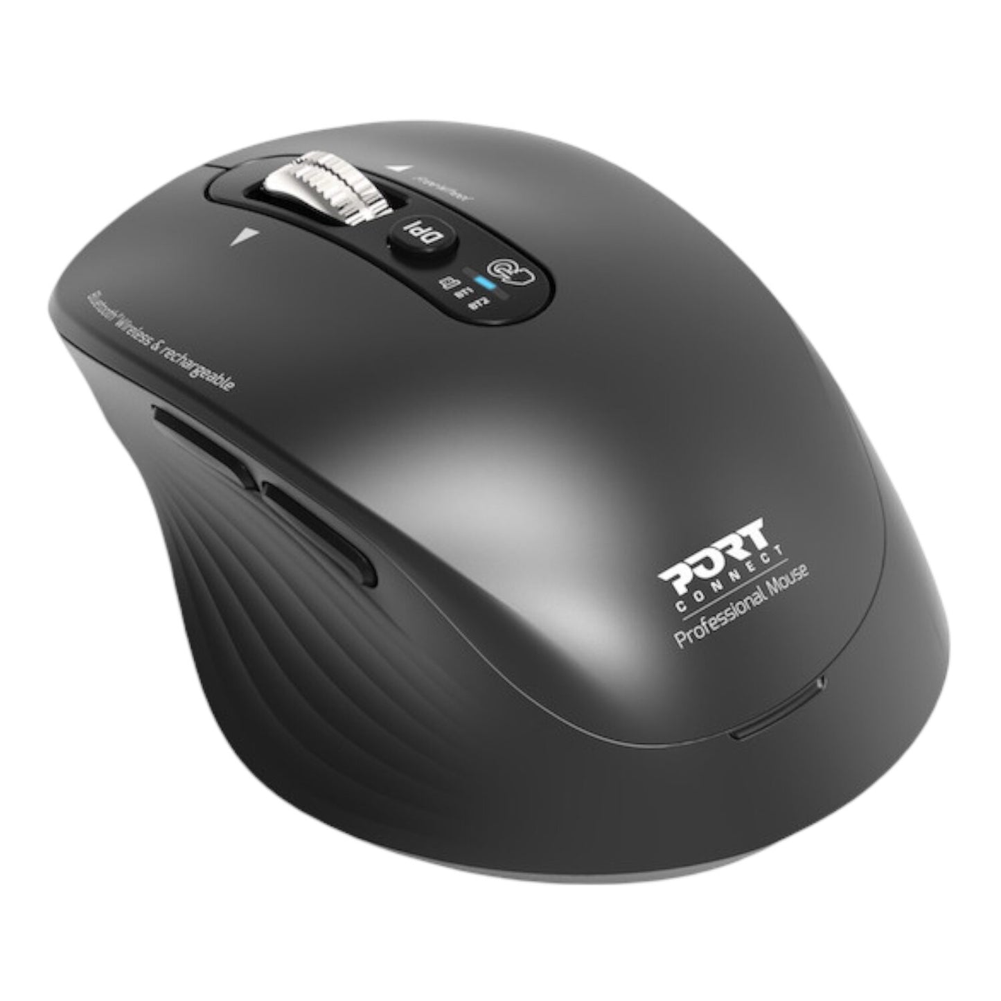 Port Connect Business 2.4GHZ Rechargeable Bluetooth Wireless Mouse Black image 5