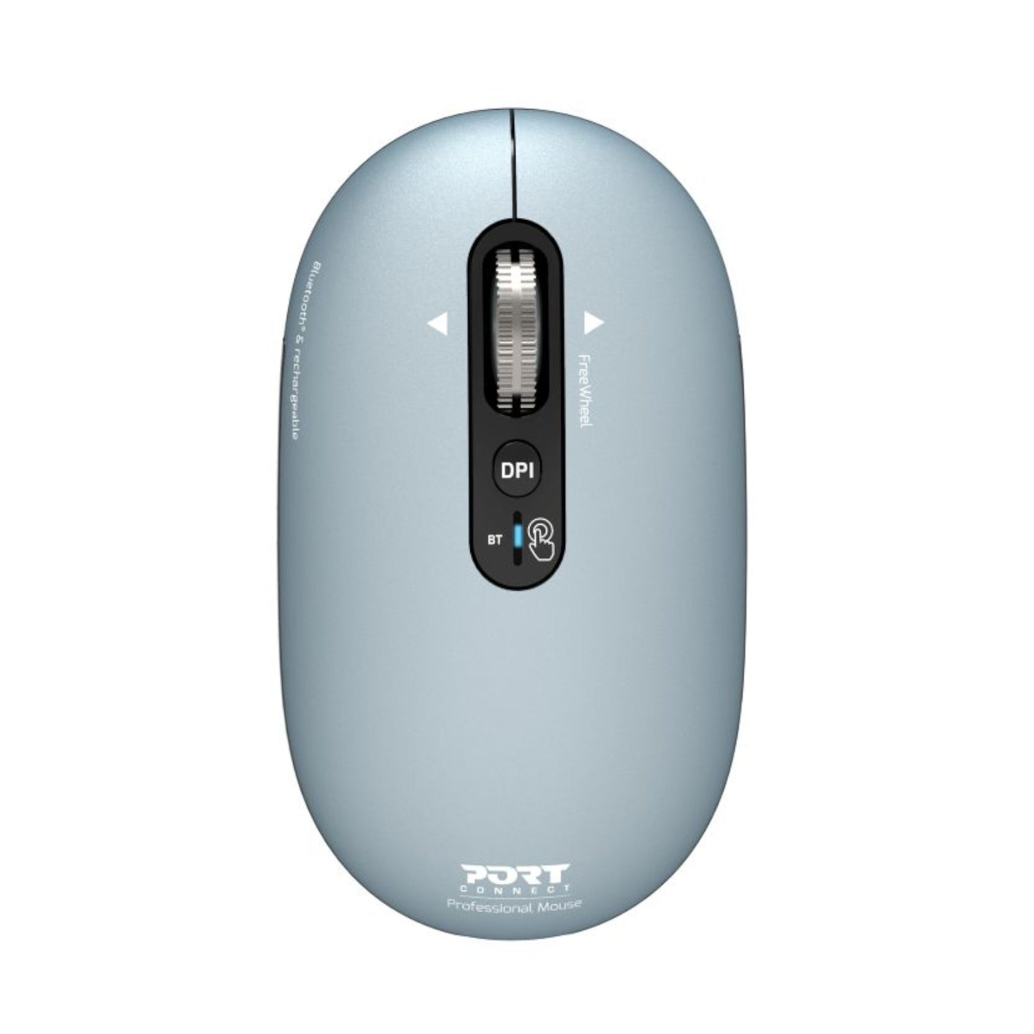Port Connect Pure Mac Rechargeable Wireless And Bluetooth Mouse Storm