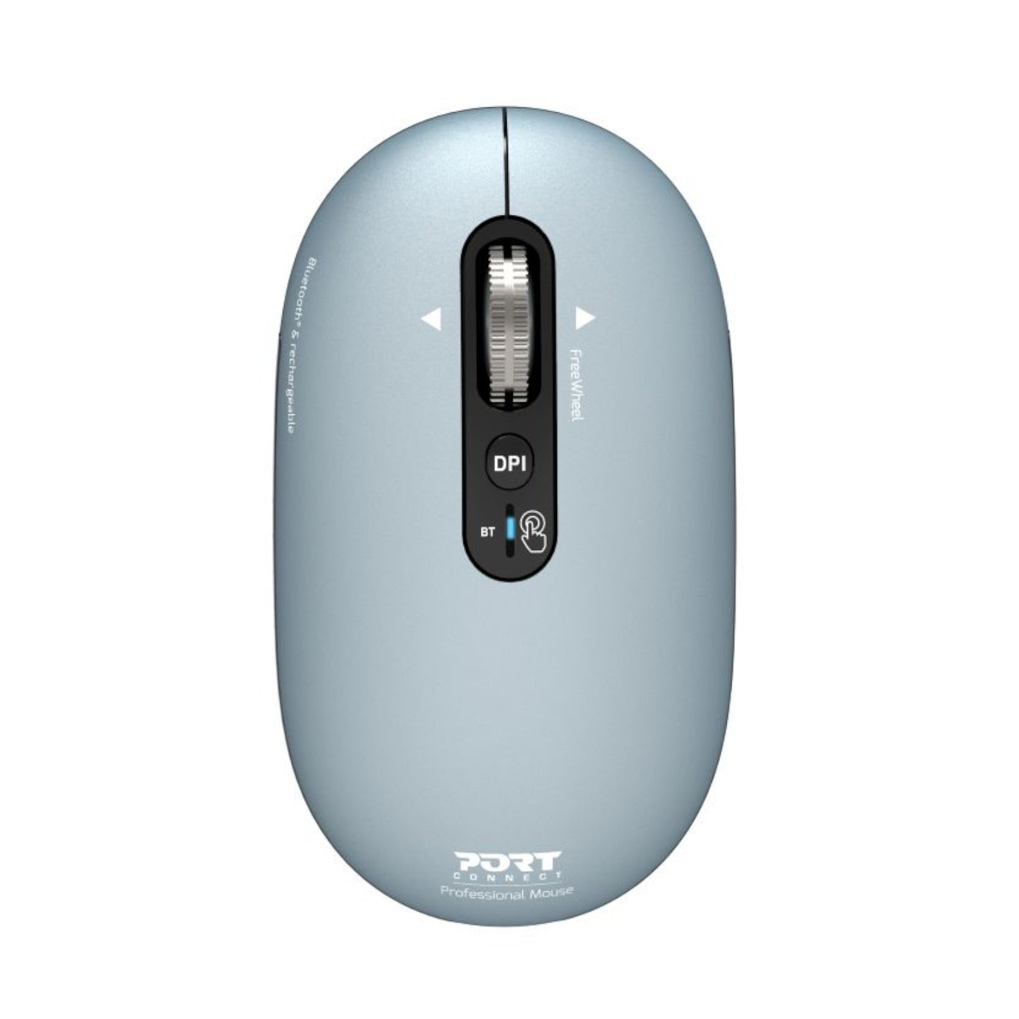 Port Connect Pure Mac Rechargeable Wireless And Bluetooth Mouse Storm