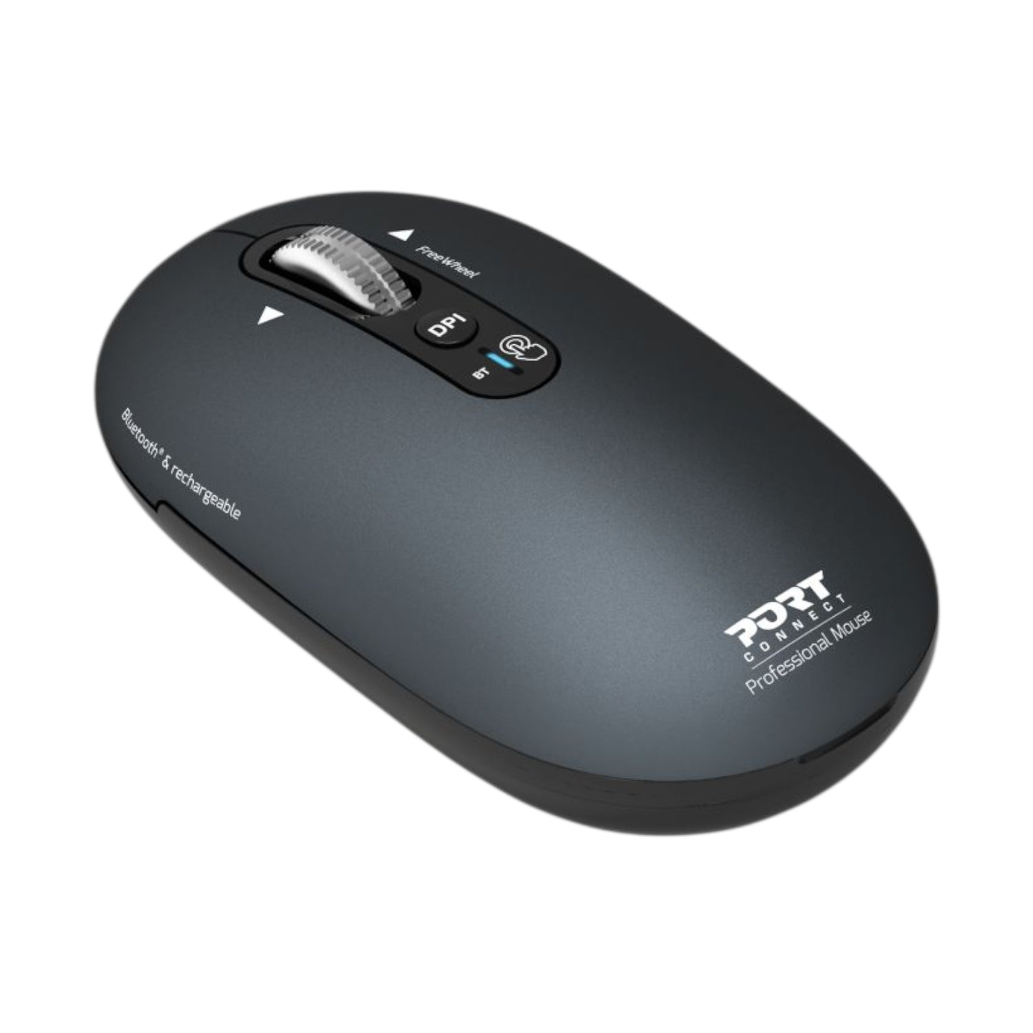 Port Connect Pure Mac Rechargeable Wireless And Bluetooth Mouse Shadow image 2