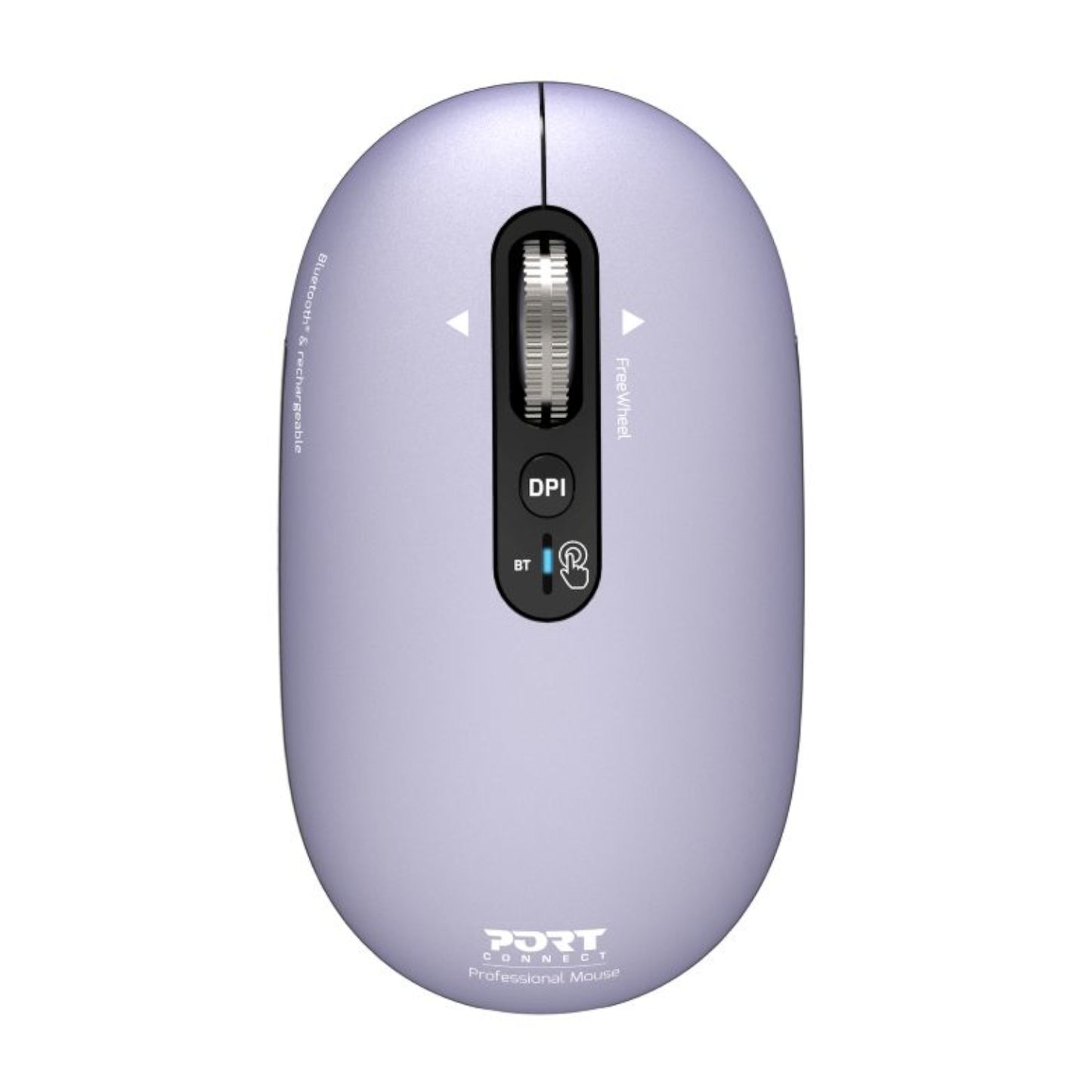 Port Connect Pure Mac Rechargeable Wireless And Bluetooth Mouse Iris