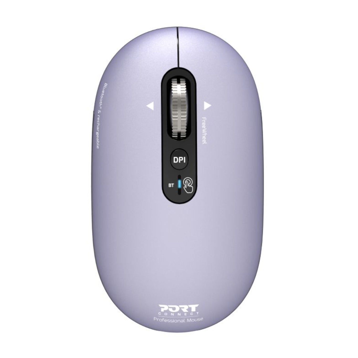 Port Connect Pure Mac Rechargeable Wireless And Bluetooth Mouse Iris