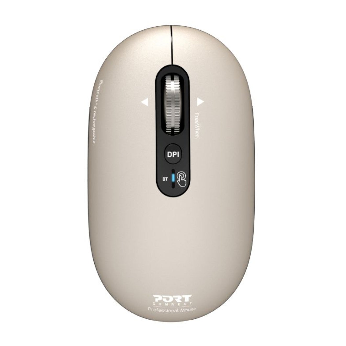 Port Connect Pure Mac Rechargeable Wireless And Bluetooth Mouse Pearl