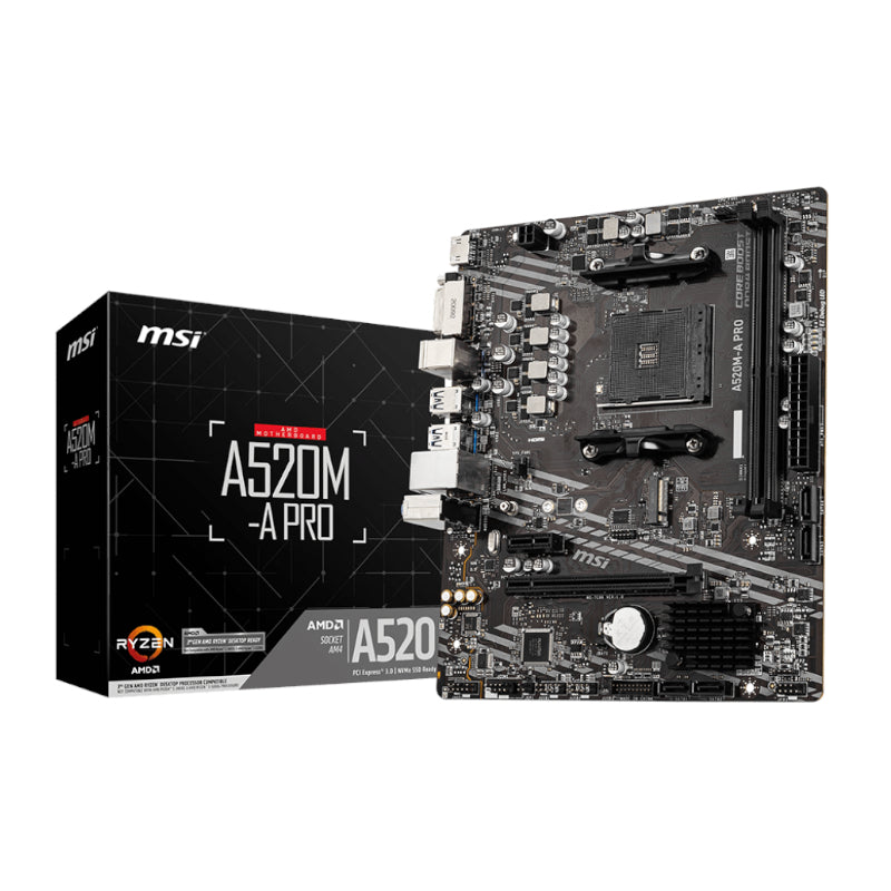Msi A520M-A Pro AM4 AMD MATX Gaming Motherboard