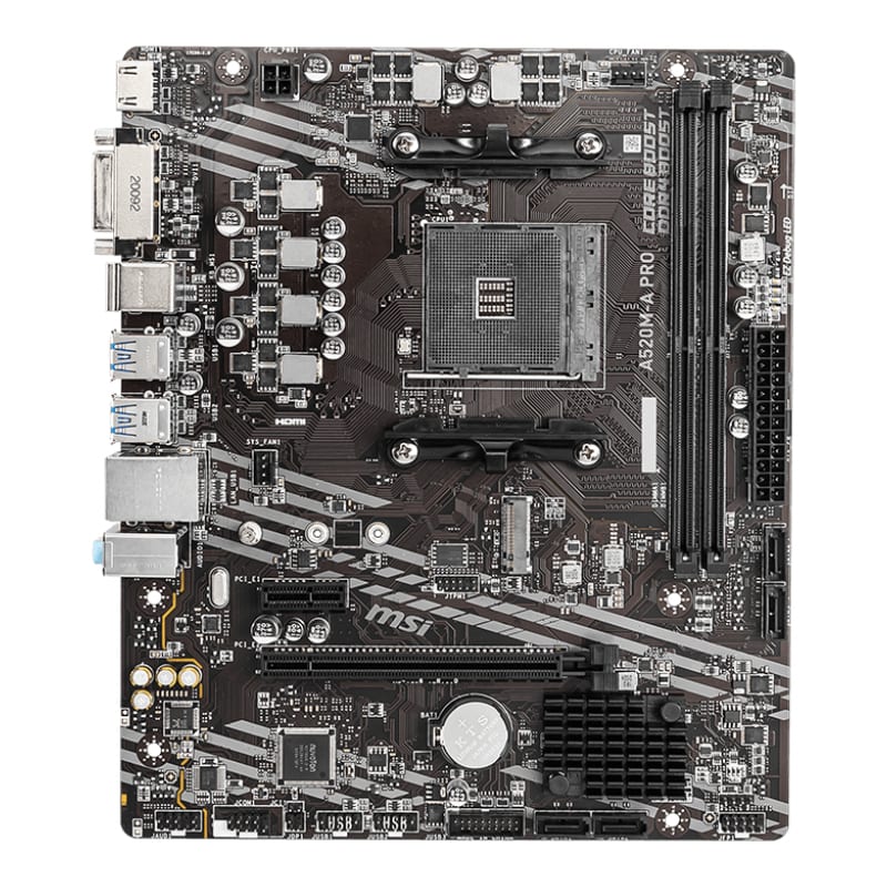 Msi A520M-A Pro AM4 AMD MATX Gaming Motherboard image 2