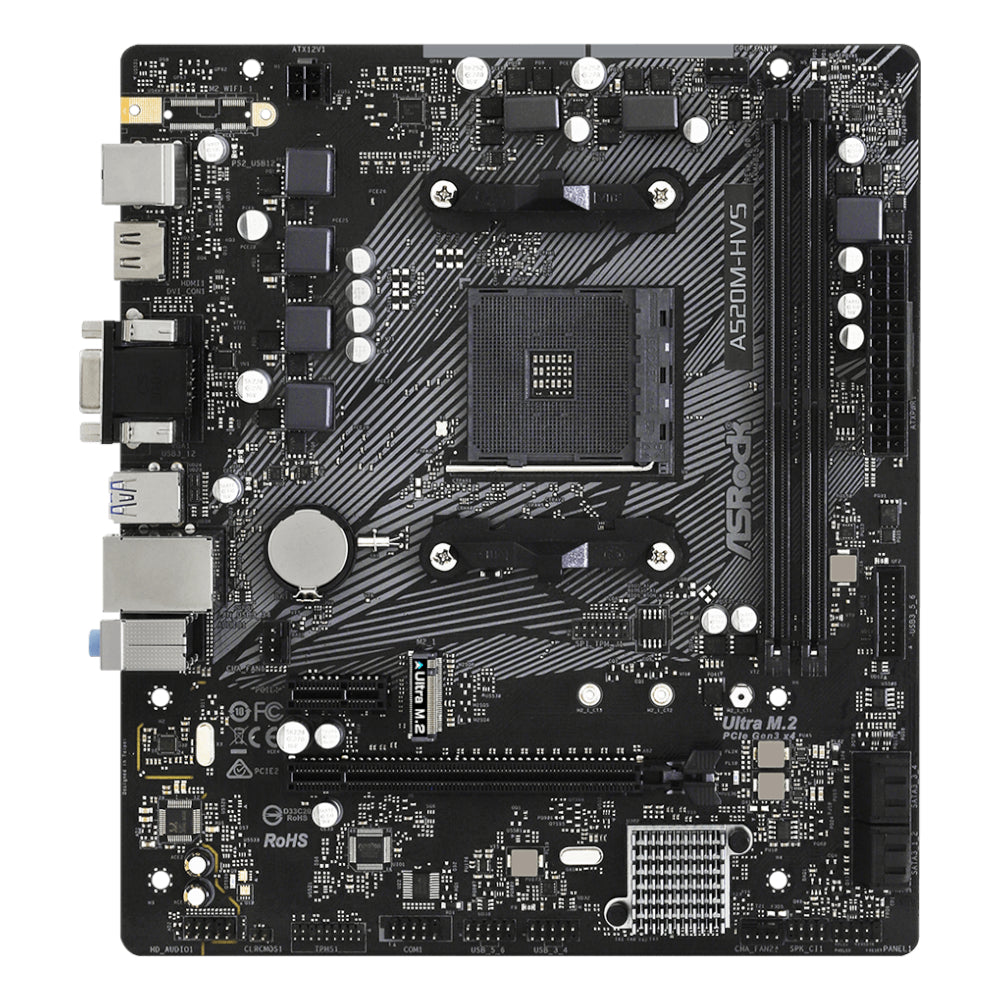 Asrock AMD AM4 M-ATX Motherboard image 2