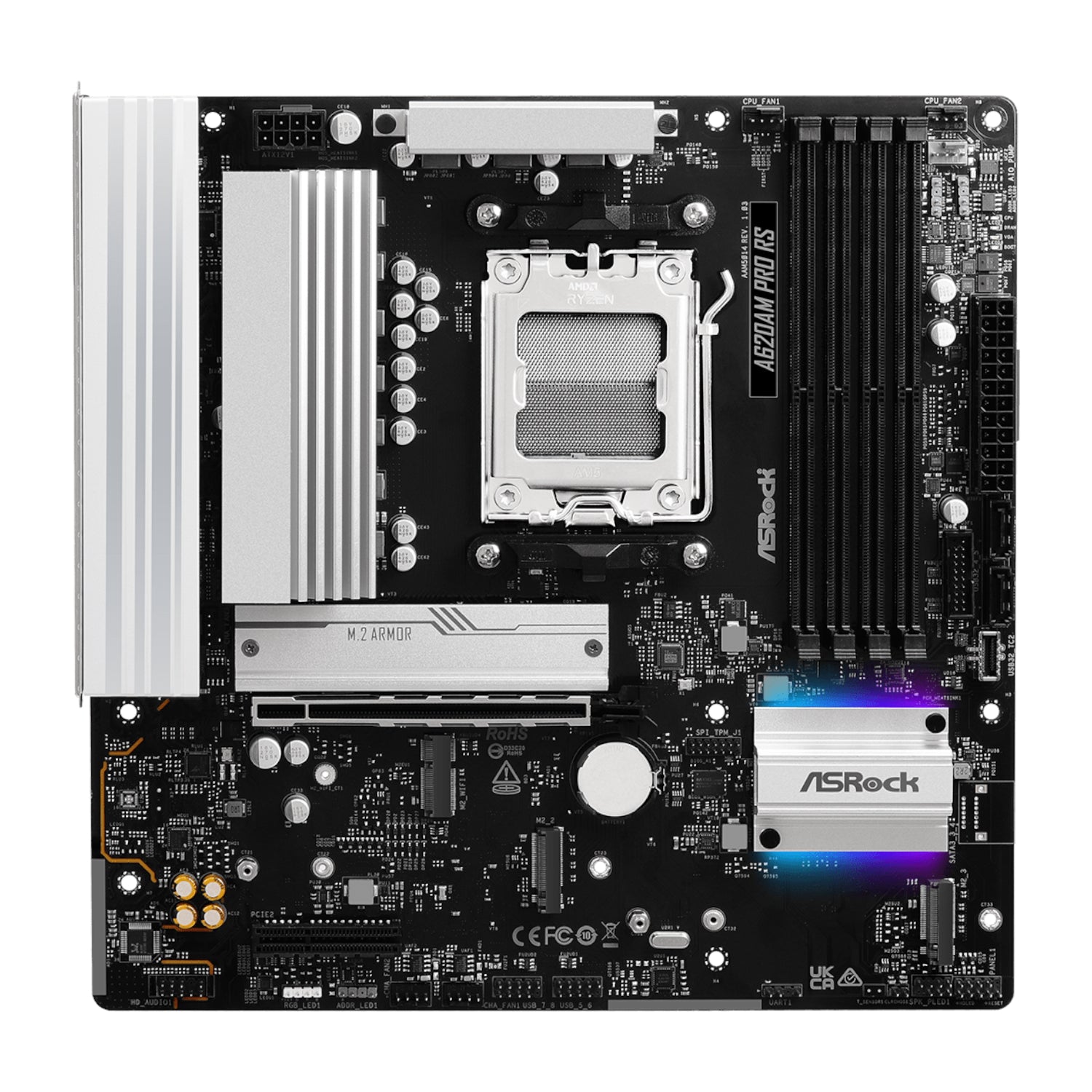 Asrock AM5 M-ATX Motherboard image 2