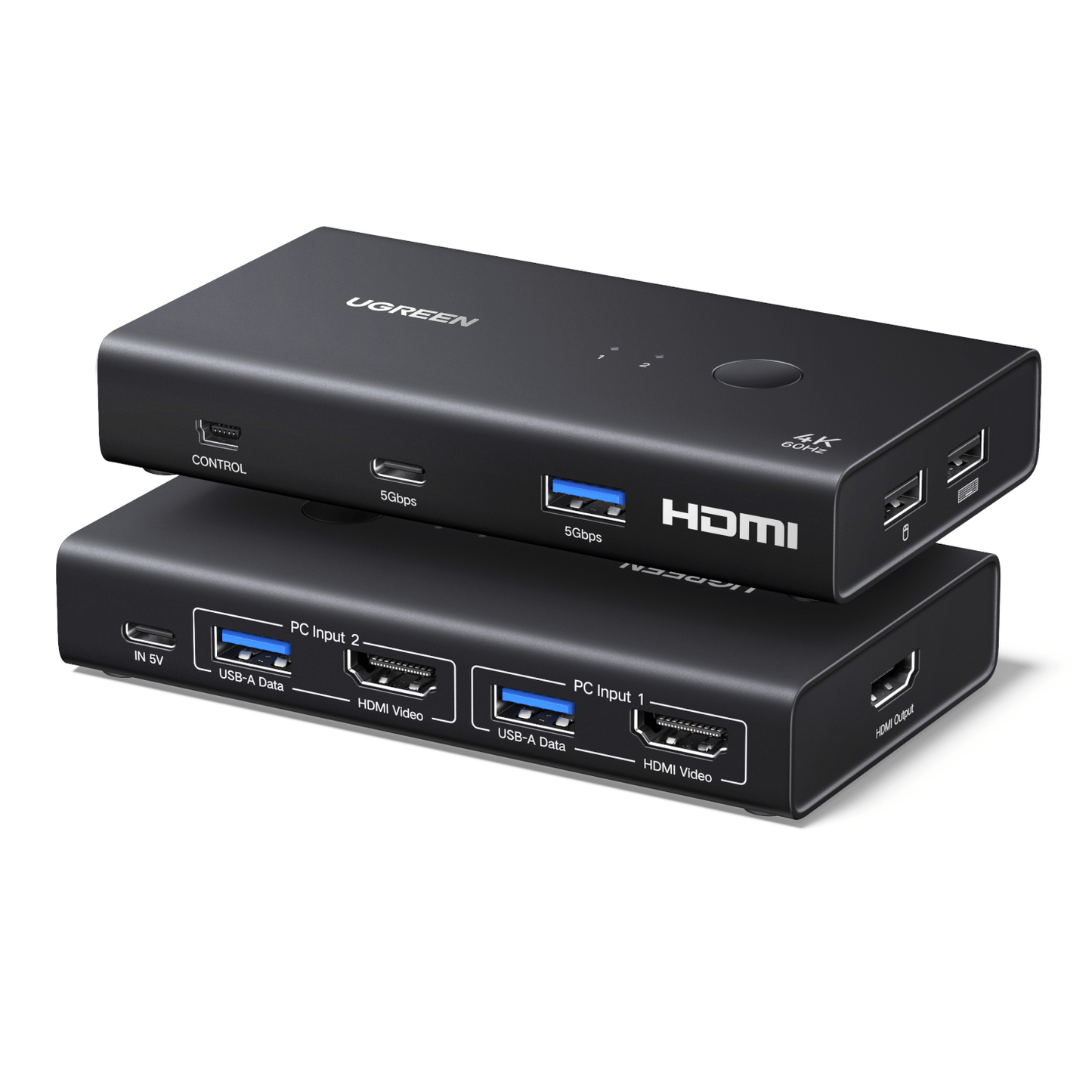 Ugreen HDMI 2.0 Kvm Switch 2-IN-1 Out image 2