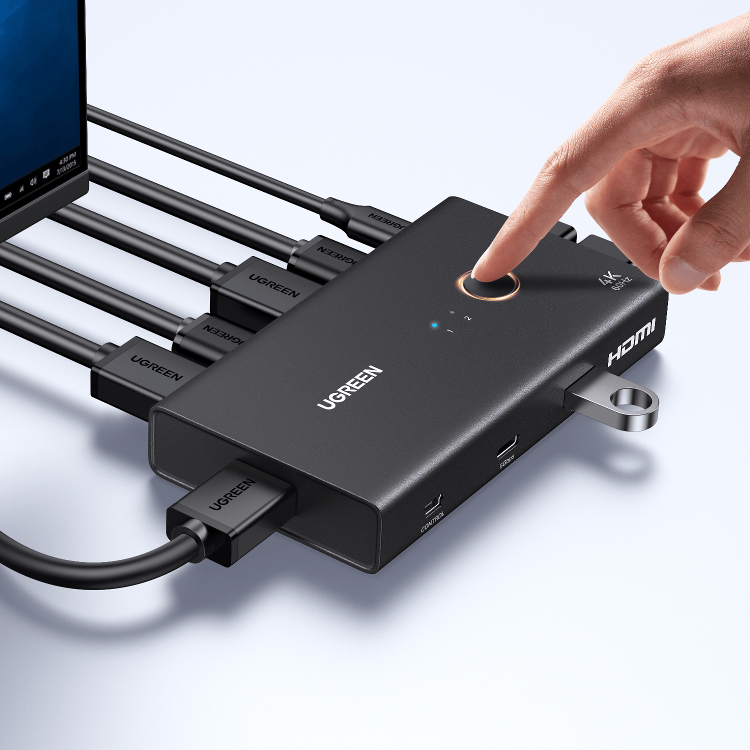 Ugreen HDMI 2.0 Kvm Switch 2-IN-1 Out image 4