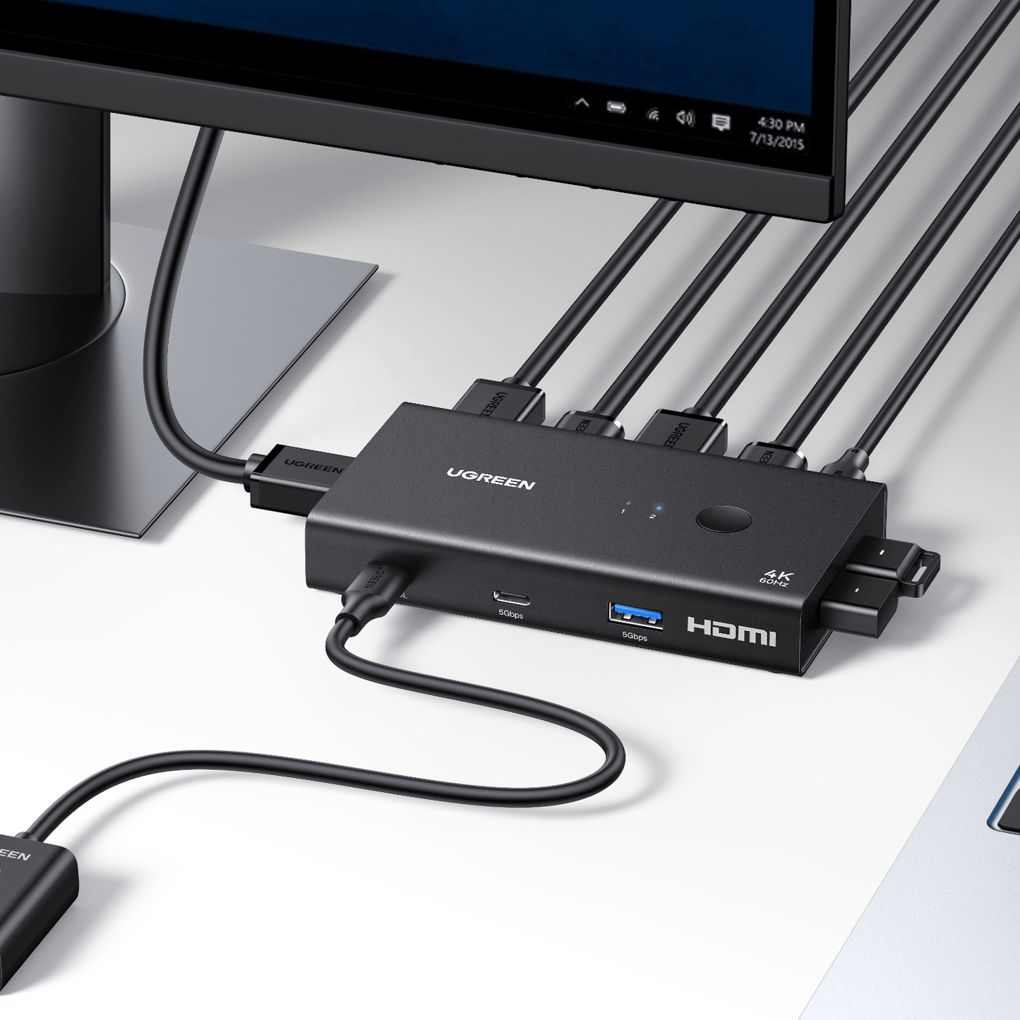 Ugreen HDMI 2.0 Kvm Switch 2-IN-1 Out image 5