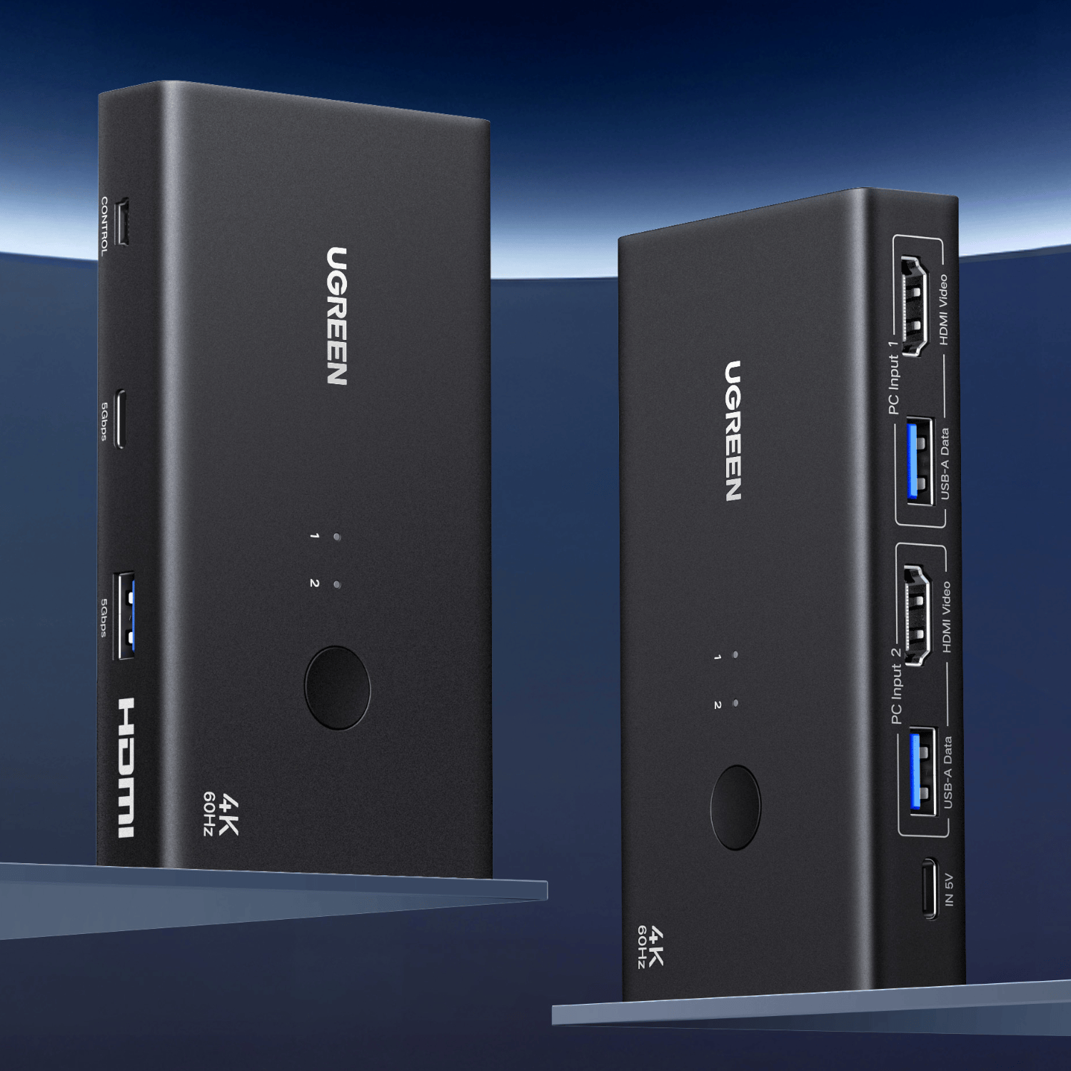 Ugreen HDMI 2.0 Kvm Switch 2-IN-1 Out image 6