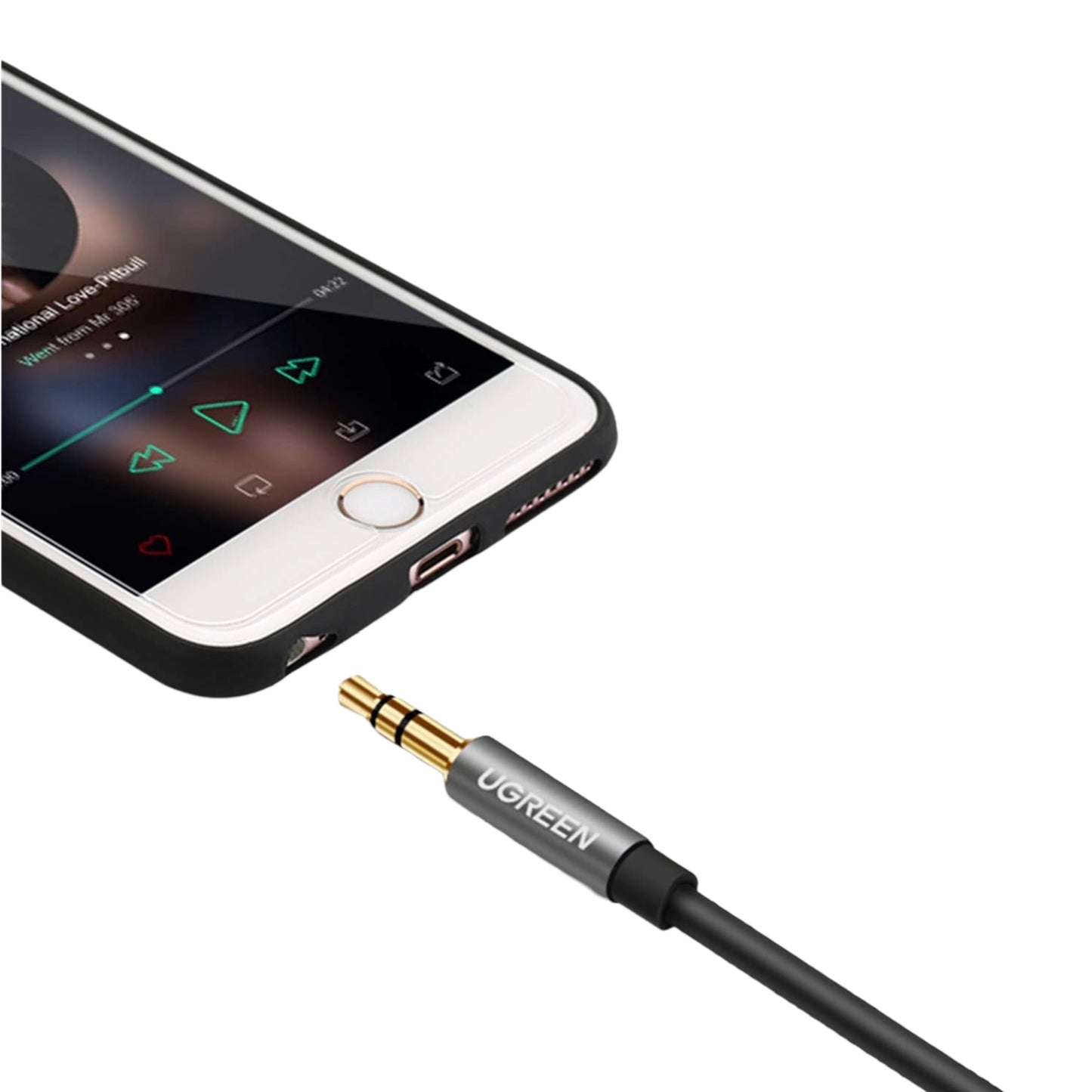 Ugreen AV118 3.5MM Aux Extension Cable 2M – Male To Female –(black) image 4