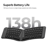 Keychron B11 Pro Ultra-Slim Wireless Foldable Keyboard Alice Layout Space Gray image 3