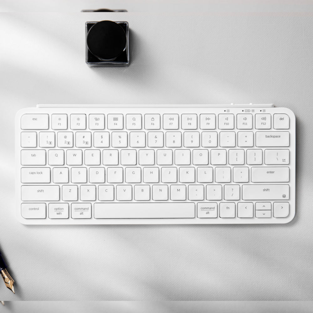 Keychron B1 Pro Ultra-Slim 75% Wireless Keyboard Ivory White image 6