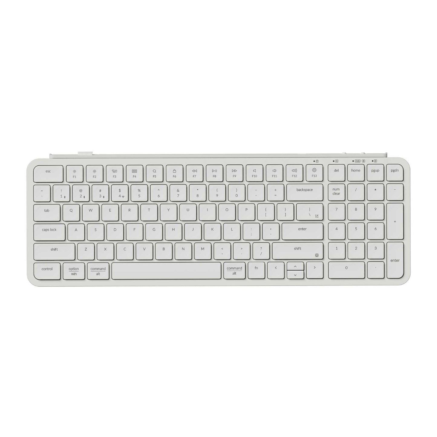 Keychron B2 Pro Ultra-Slim 96% Wireless Keyboard Ivory White